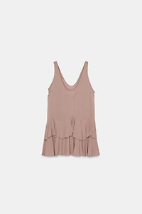 RUFFLED SHORT DRESS