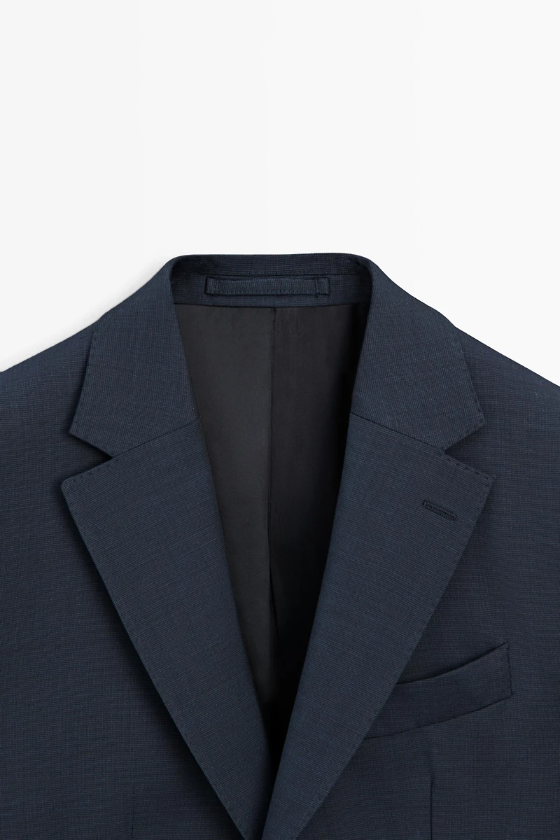 100% cool wool suit blazer