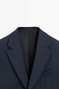 100% cool wool suit blazer