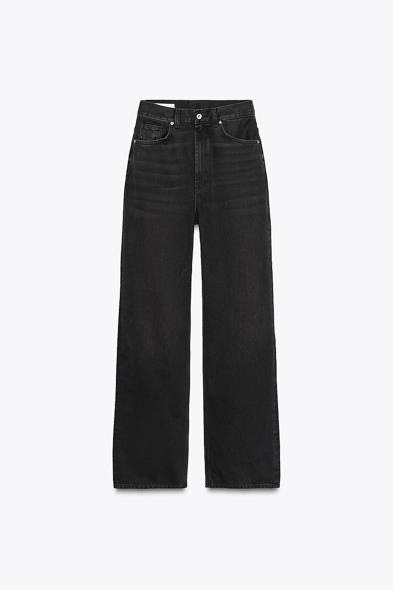 TRF HIGH RISE STRAIGHT WIDE LEG JEANS
