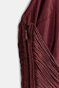 TOP HALTER À FRANGES