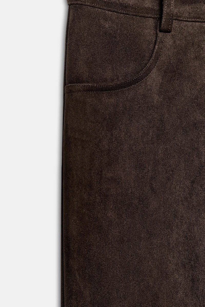 FAUX SUEDE PANTS