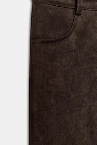 FAUX SUEDE PANTS