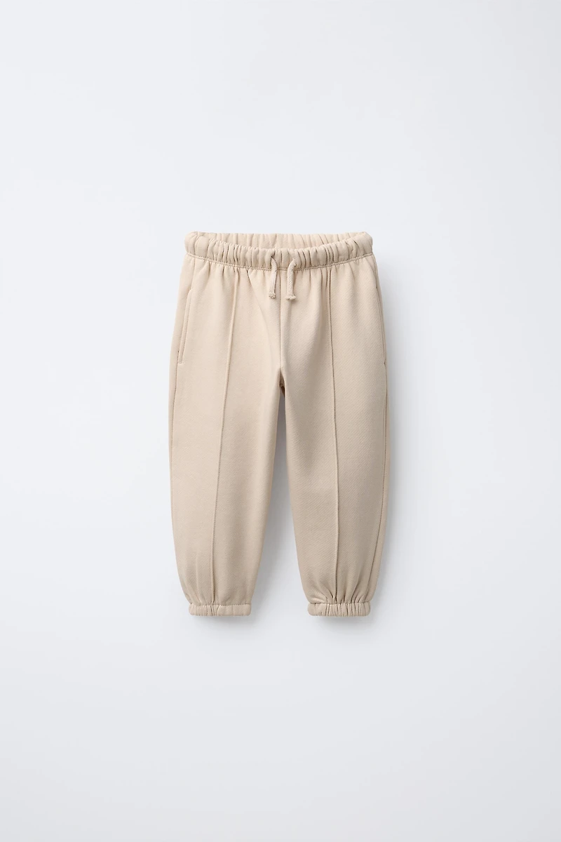 FLEECE-LINED BALLOON PANTS