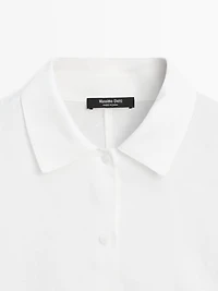 100% linen short sleeve shirt