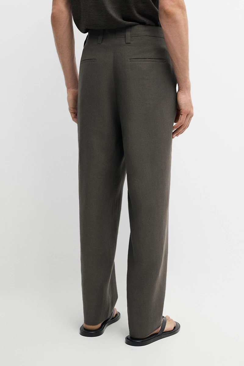 Linen suit trousers