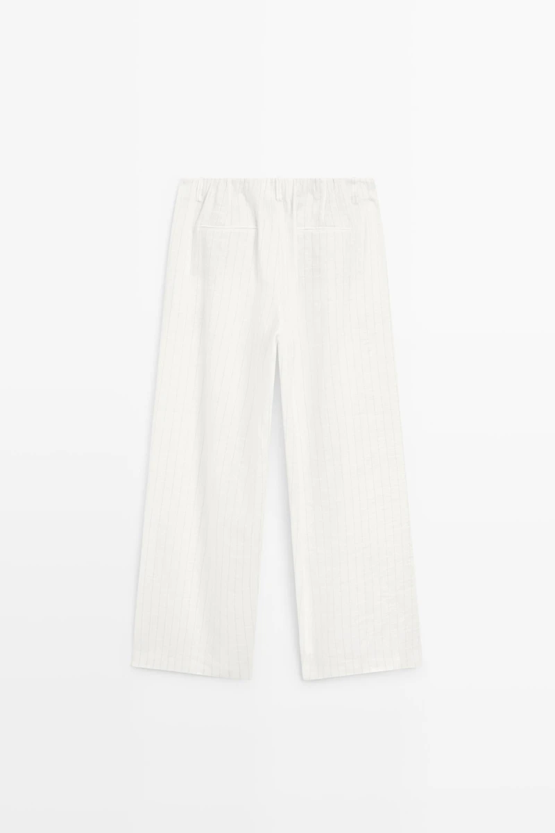 Striped pleated flowing pants - STUDIO