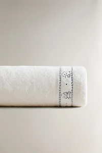 SERVIETTE DE BAIN ENFANT VELOURS ÉLÉPHANTS