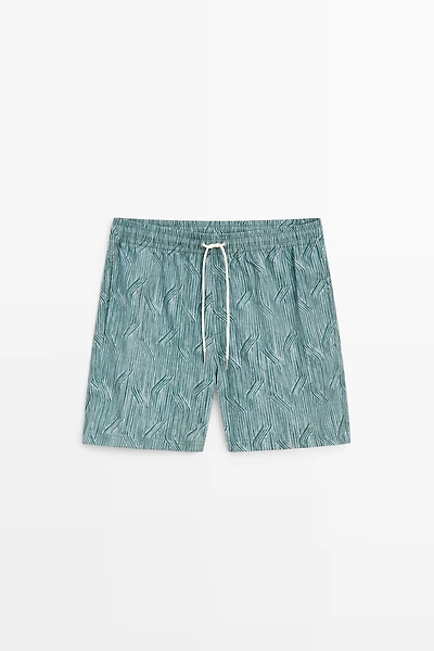 Printed swimming trunks