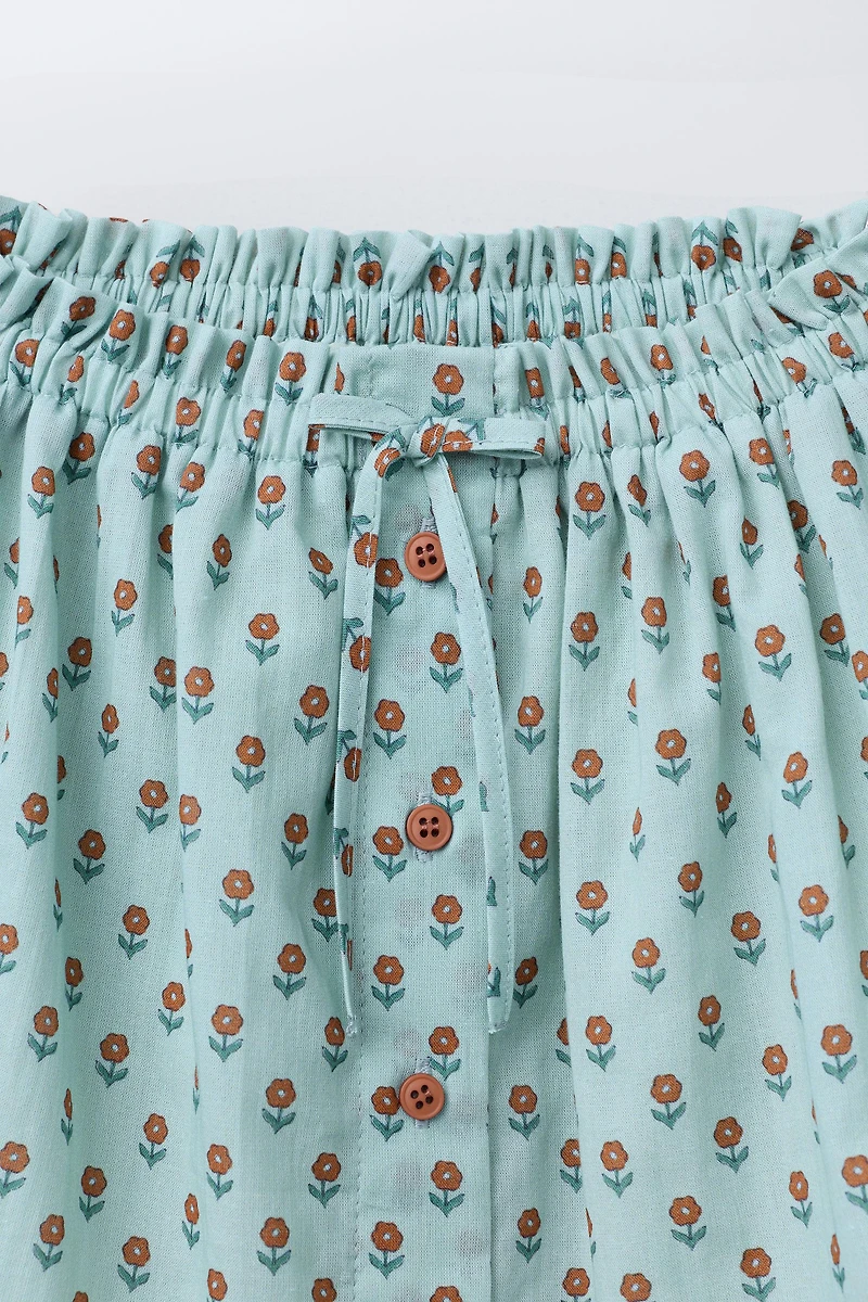 FLORAL PRINT SKIRT