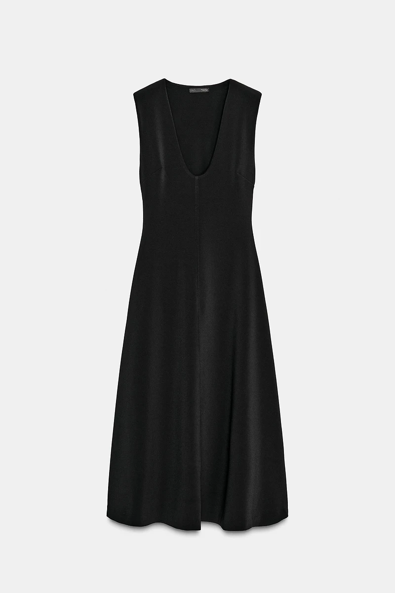 CREPE MIDI DRESS