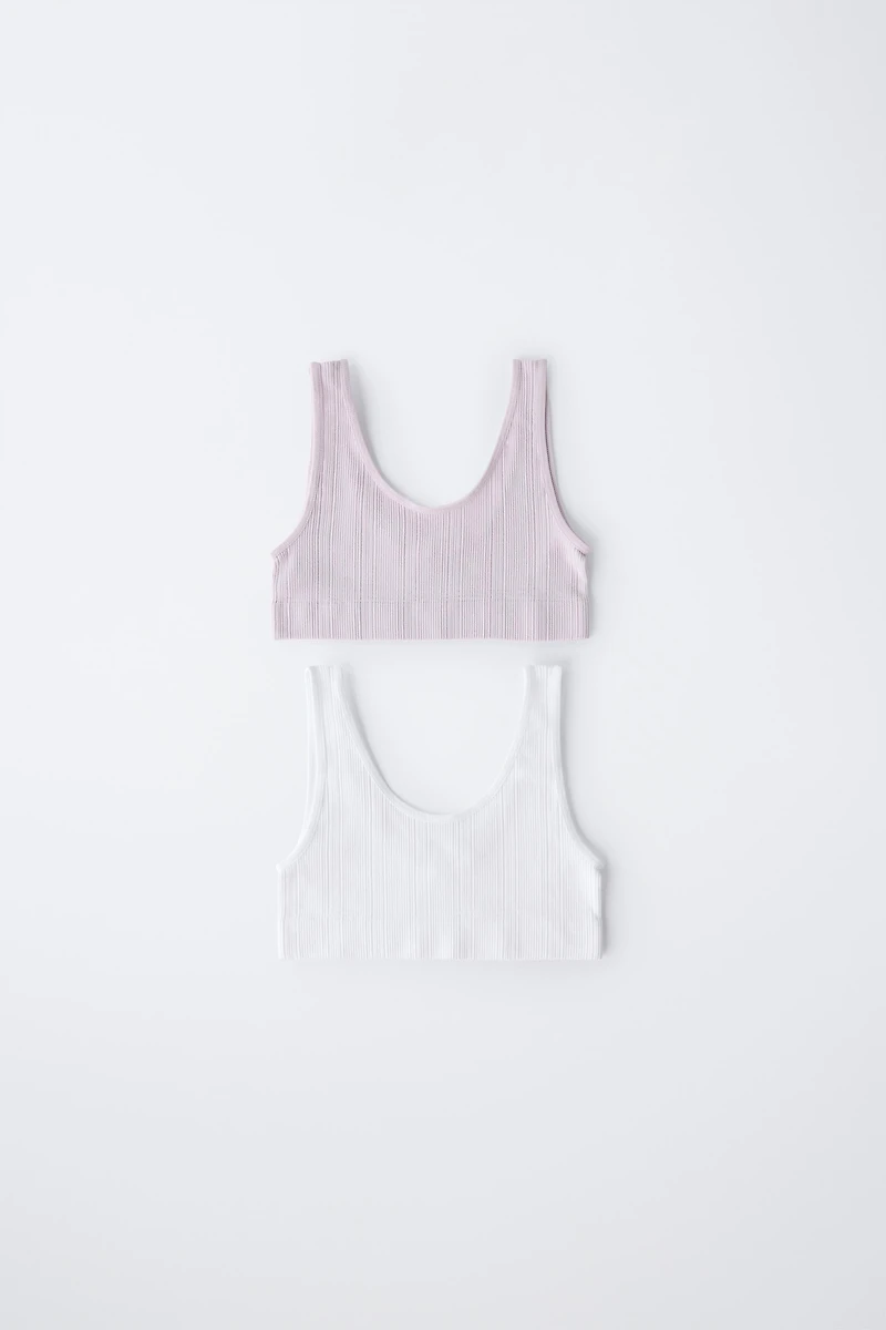 8-14 ANS/ LOT DE DEUX TOPS SEAMLESS
