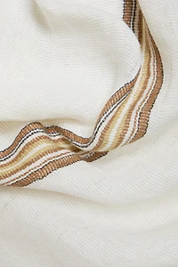 STRIPED LINEN BLANKET