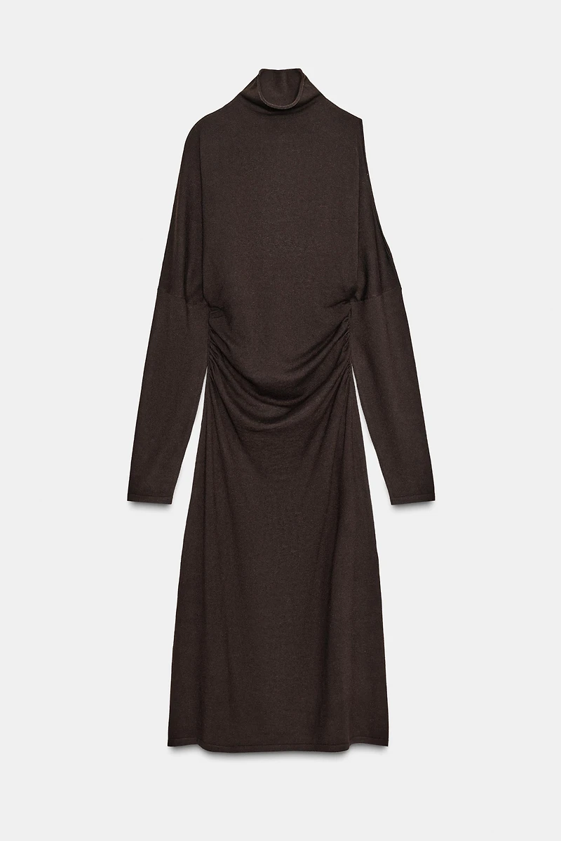 KNIT CUT OUT MIDI DRESS