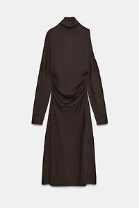 KNIT CUT OUT MIDI DRESS