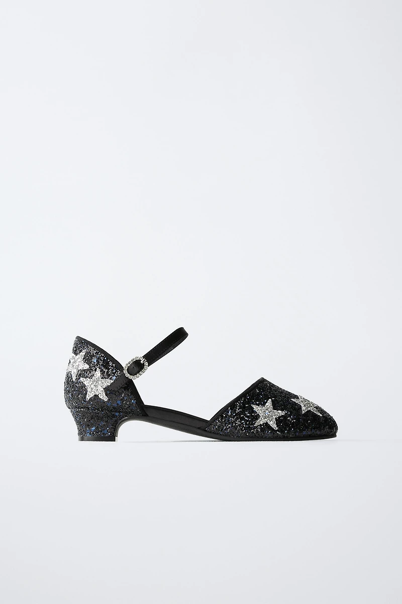 SPARKLY STAR HEELED SHOES
