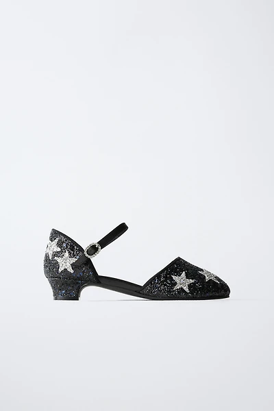 SPARKLY STAR HEELED SHOES