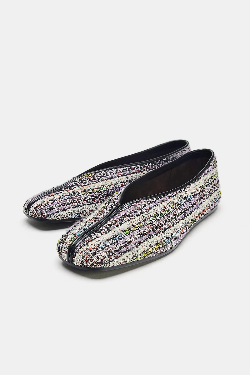 FABRIC BALLET FLATS