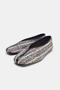 FABRIC BALLET FLATS