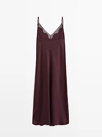 Robe midi fluide style nuisette