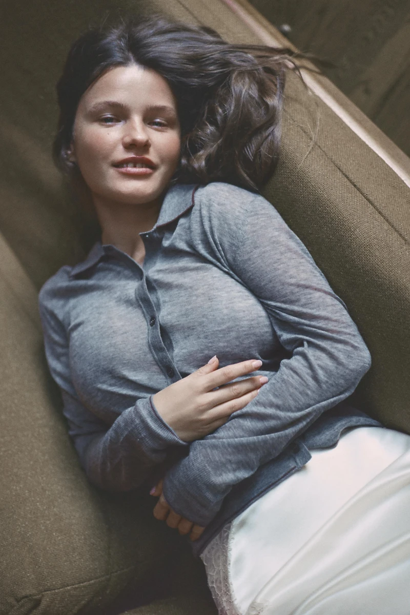 100% WOOL POLO JACKET