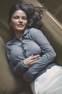 100% WOOL POLO JACKET