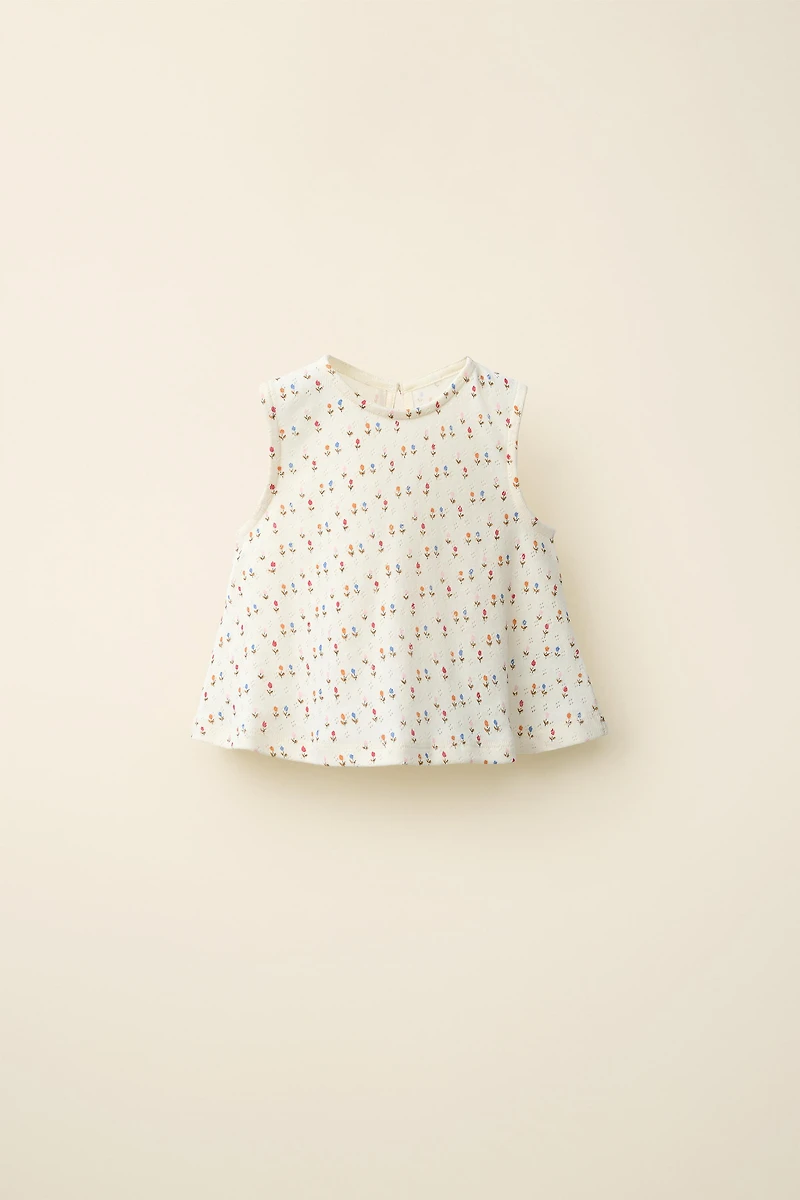 TULIP POINTELLE T-SHIRT CREATED BY CARAMEL LONDON X ZARA