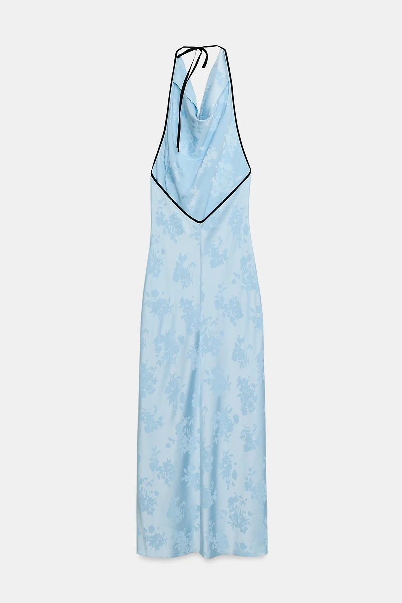 ROBE MIDI EN JACQUARD FLEURI