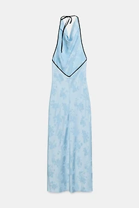 ROBE MIDI EN JACQUARD FLEURI