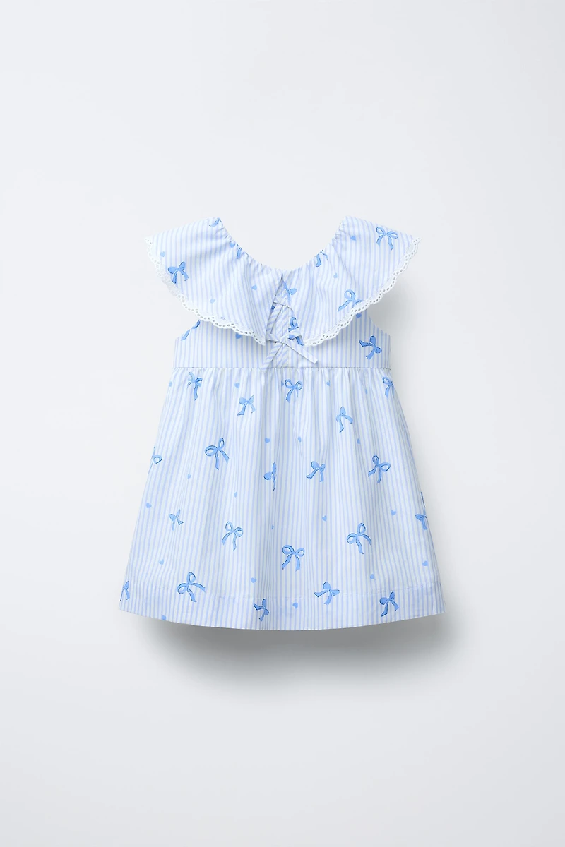 STRIPED BOW DRESS