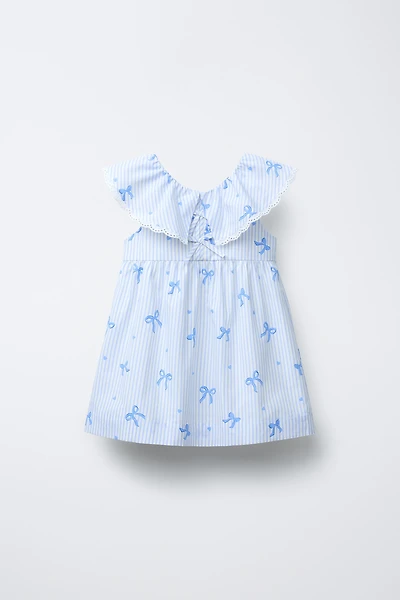 STRIPED BOW DRESS