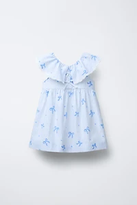 STRIPED BOW DRESS