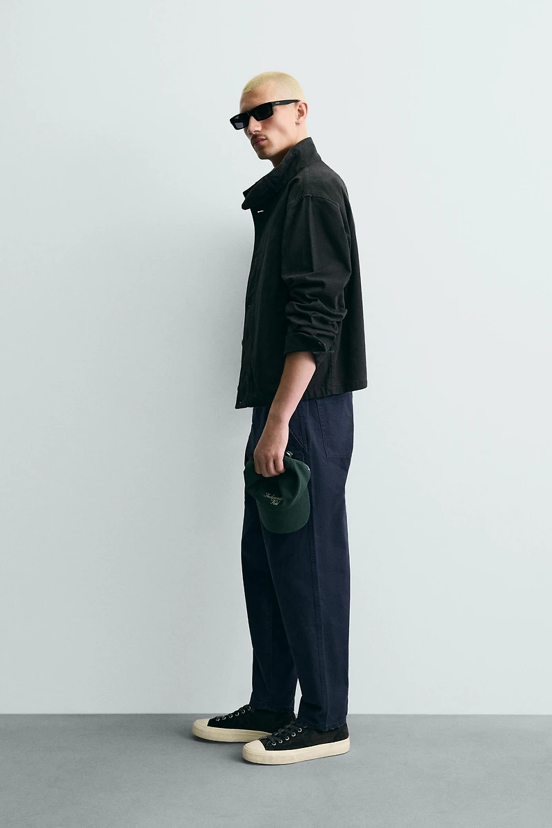 PANTALON CARROT FIT DÉLAVÉ