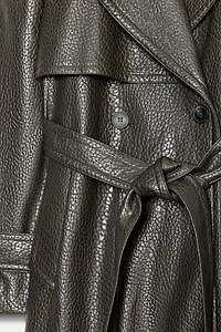 FAUX LEATHER COAT