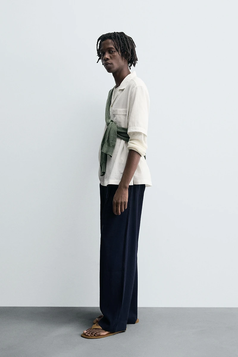 RELAXED FIT TEXTURED SHIRT
