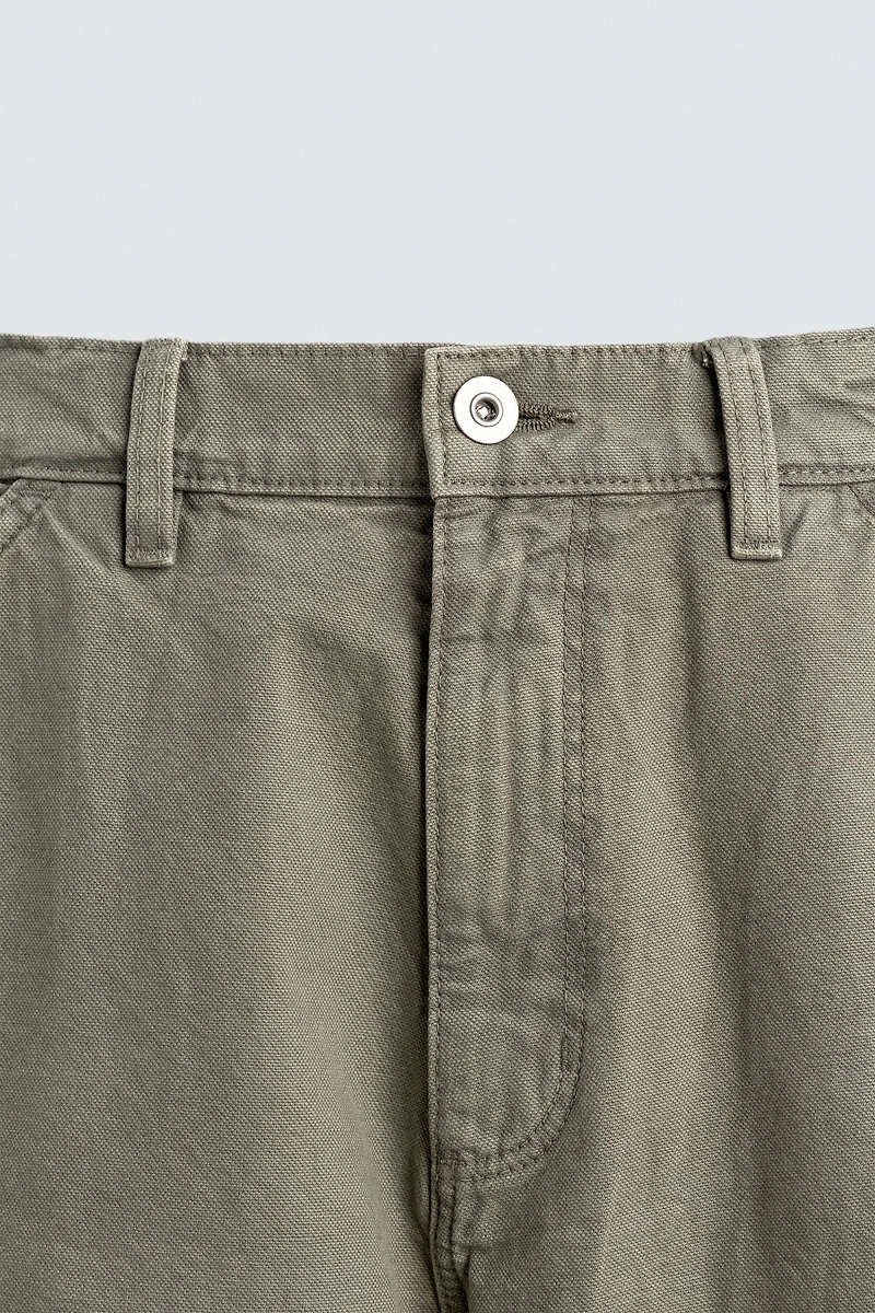 WASHED EFFECT CARPENTER PANTS