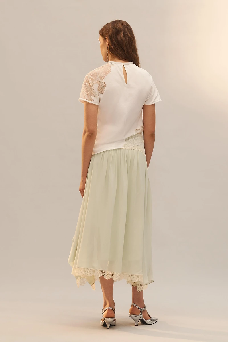 LIMITED EDITION RUFFLED LACE SKIRT
