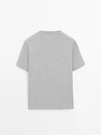 T-shirt à col rond 100 % coton interlock