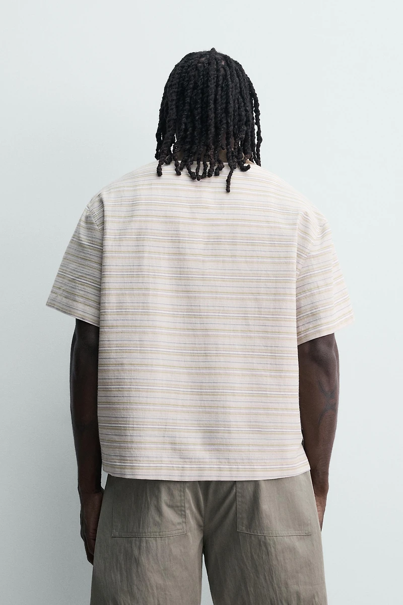 RELAXED FIT STRIPED POLO SHIRT