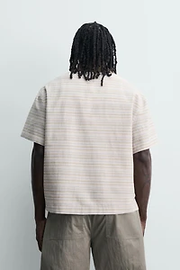 RELAXED FIT STRIPED POLO SHIRT