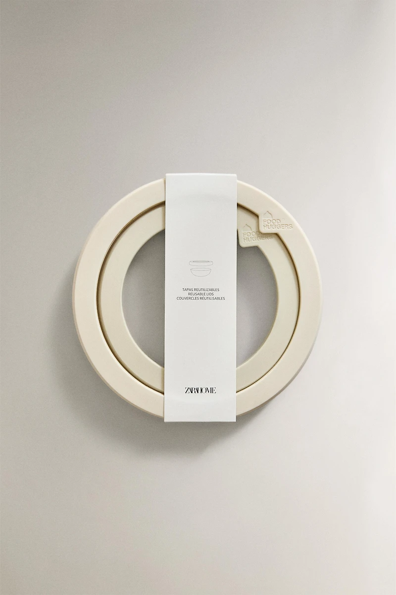 LOT DE COUVERCLES EN SILICONE ET VERRE (LOT DE 2)