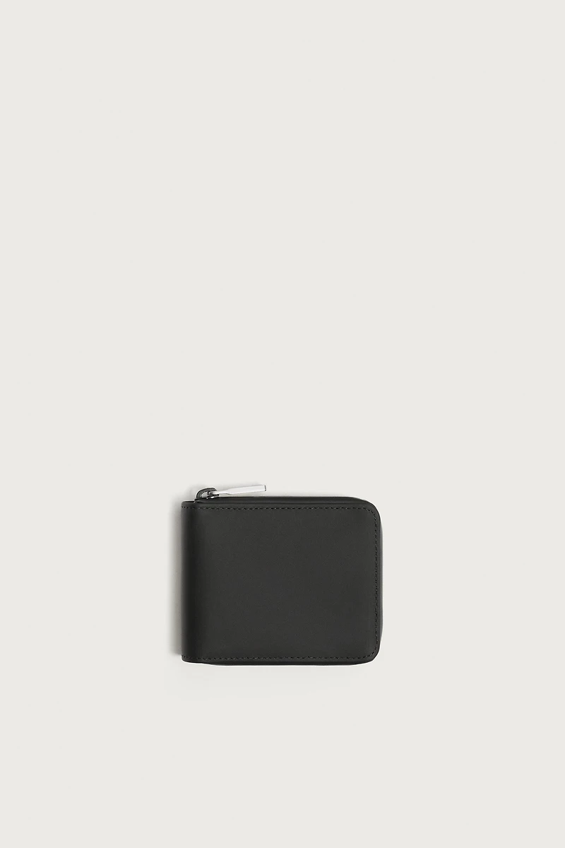 RUBBERIZED ZIP WALLET