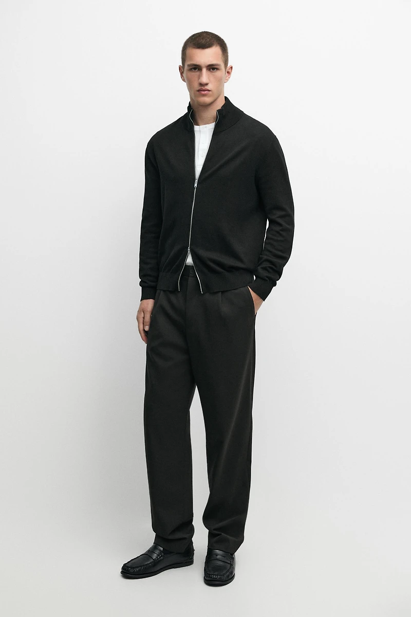 100% cotton knit cardigan