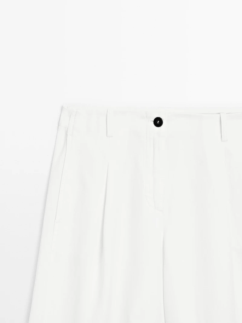 Pantalon barrel fluide couture