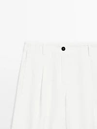 Pantalon barrel fluide couture