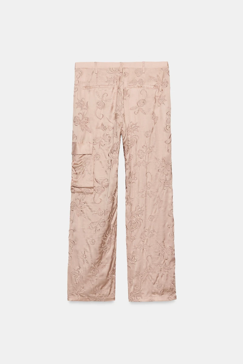 EMBROIDERED CARGO PANTS ZW COLLECTION