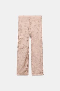 EMBROIDERED CARGO PANTS ZW COLLECTION