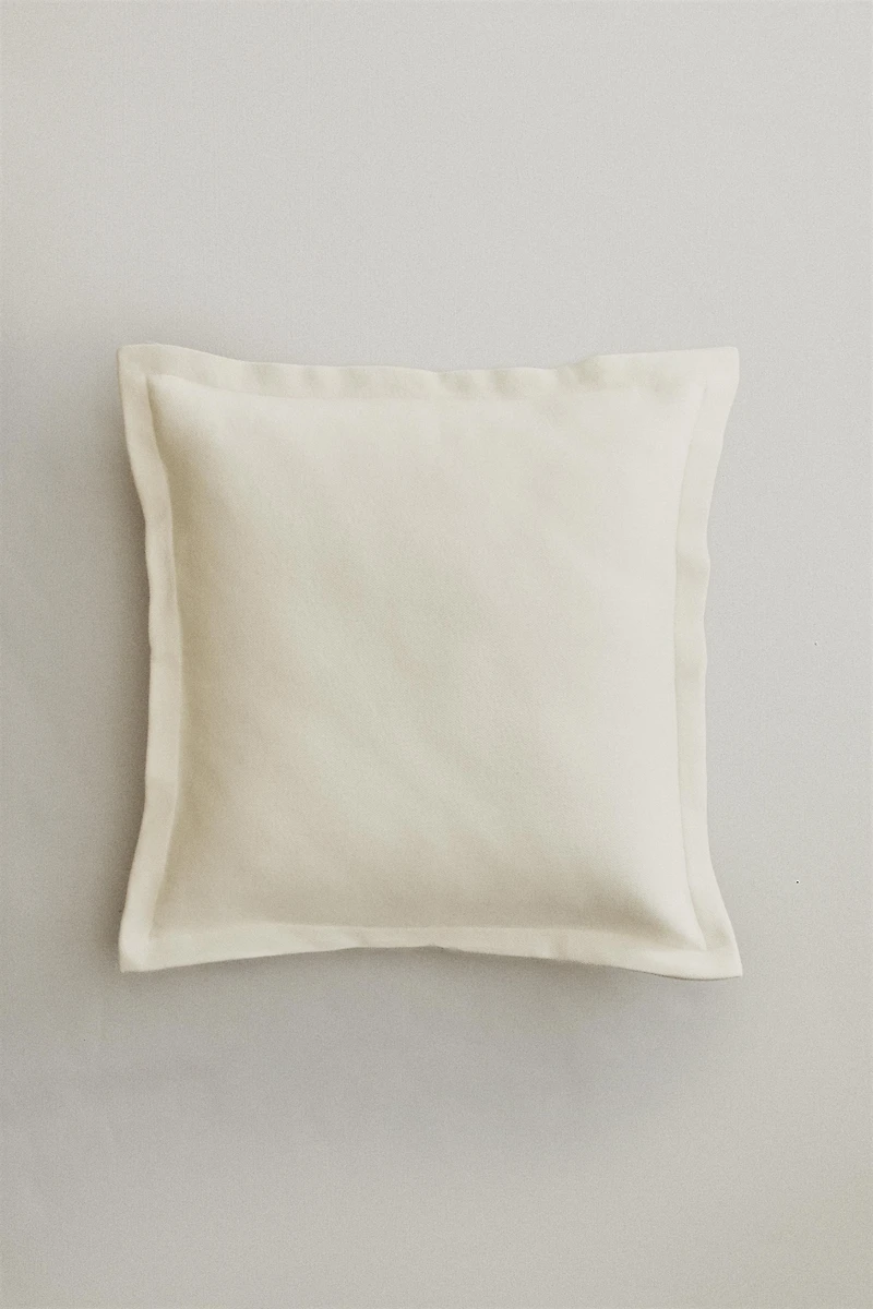 COTTON PERCALE THROW PILLOW COVER