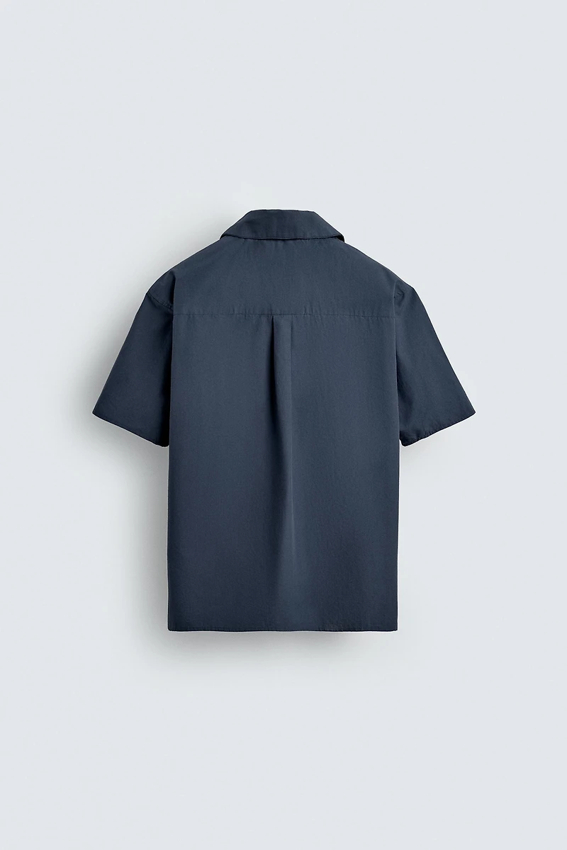 RELAXED FIT POPLIN SHIRT