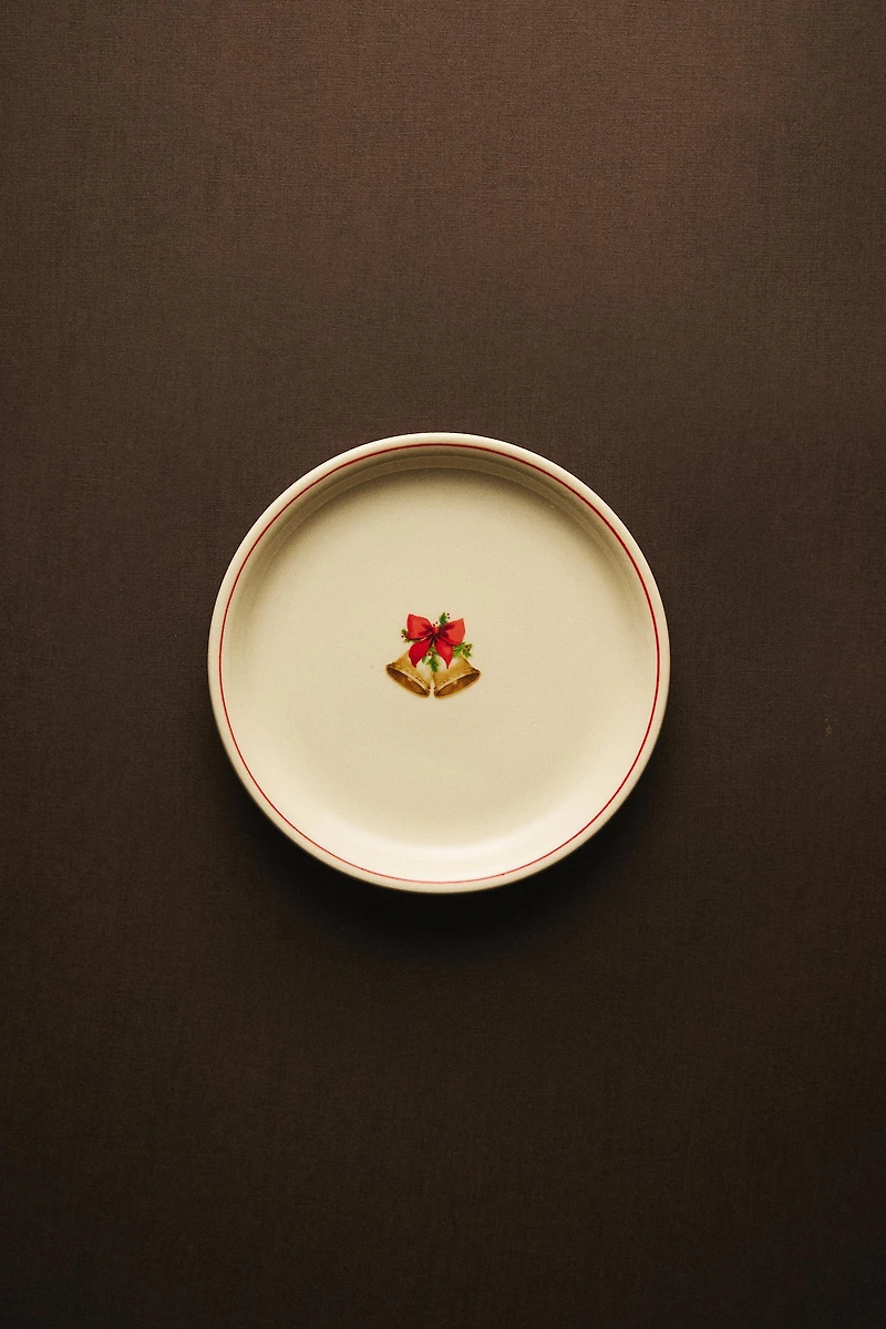 ASSIETTE À PAIN GRÈS MOTIF NOËL